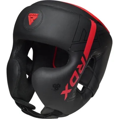 Боксерський шолом RDX F6 KARA Matte Red XL (капа у комплекті) - Robinzon.ua