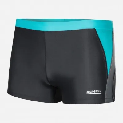Плавки-боксеры для мужчин Aqua Speed Dario Темно-серый/Светло-серый/Бирюзовый (2XL) 346-32 2XL - Robinzon.ua