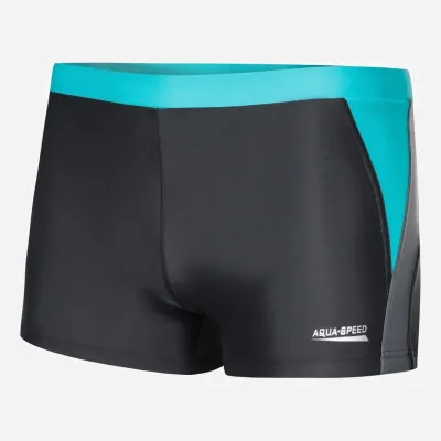 Плавки Aqua Speed Dario 346-32 74-78 см (S) Темно-сірий/Світло-сірий/Бірюзовий (5908217662262) - Robinzon.ua