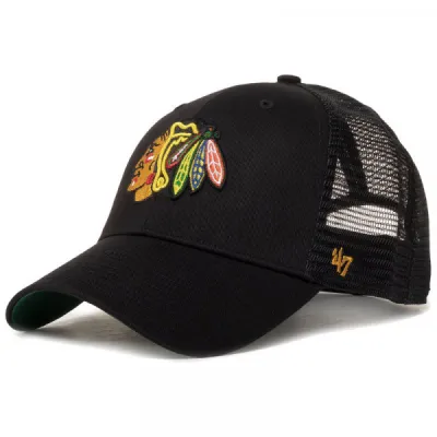 Кепка-тракер 47 Brand CHICAGO BLACKHAWKS BRANSON MES One Size Black green H-BRANS04CTP-BK - Robinzon.ua