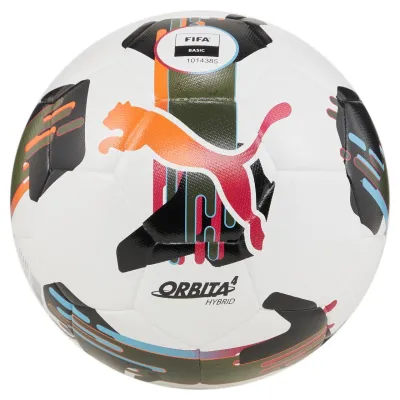 Мяч футбольный  Puma Orbita 4 HYB (FIFA Basic) S4 белый Уни 4 084327-01 - Robinzon.ua