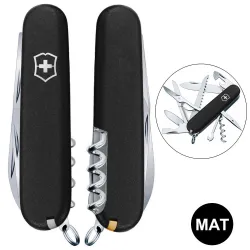 Складаний ніж Victorinox HUNTSMAN MAT чорний матовий лак 1.3713.3.M0007p Складаний ніж Victorinox HUNTSMAN MAT чорний матовий лак 1.3713.3.M0007p - Robinzon.ua