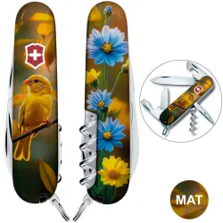 Складаний ніж Victorinox SPARTAN UKRAINE Золота пташка 1.3603.7.T3170pw - Robinzon.ua