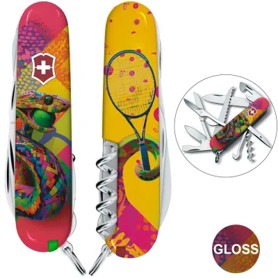 Складаний ніж Victorinox HUNTSMAN ZODIAC Змія-тенісист 1.3713.Z4300pk - Robinzon.ua