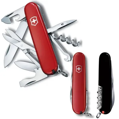 Складаний ніж Victorinox CLIMBER UKRAINE червоно-чорний 1.3703.1.3 - Robinzon.ua
