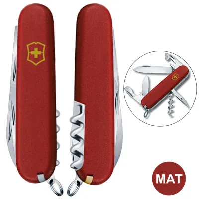 Складаний ніж Victorinox SPARTAN MAT червоний матовий лак з жовт.лого 1.3603.M0008p - Robinzon.ua