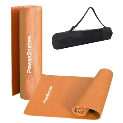 Килимок для йоги та фітнесу Power System PS-4014 Fitness-Yoga Mat Orange - Robinzon.ua