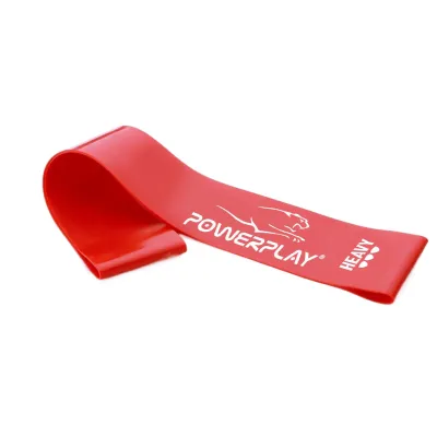 Фітнес-резинка PowerPlay 4114 Heavy Червона (500*50*1.2мм) - супротив 11кг - Robinzon.ua