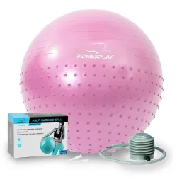 Мяч для фитнеса (фитбол) полумассажный PowerPlay 4003 Ø65 cm Gymball Лиловый + насос Мяч для фитнеса (фитбол) полумассажный PowerPlay 4003 Ø65 cm Gymball Лиловый + насос - Robinzon.ua