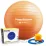 Мяч для фитнеса (фитбол) Power System PS-4011 &Oslash;55 cm PRO Gymball Orange - Robinzon.ua