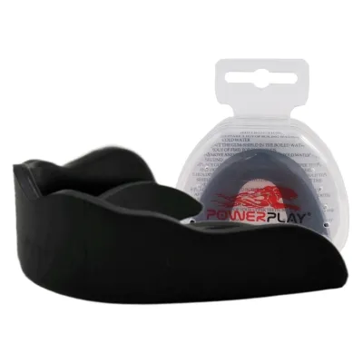 Капа боксерская PowerPlay 3318 JR детская (возраст до 10 лет) черная - Robinzon.ua