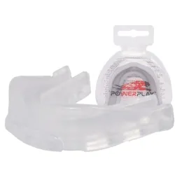 Капа боксерська PowerPlay 3306 JR дитяча (вік до 10) прозора з смаком м'яти - Robinzon.ua