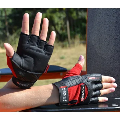 Рукавички для фітнесу і важкої атлетики Power System PS-2500 Power Plus Black/Red XXL - Robinzon.ua