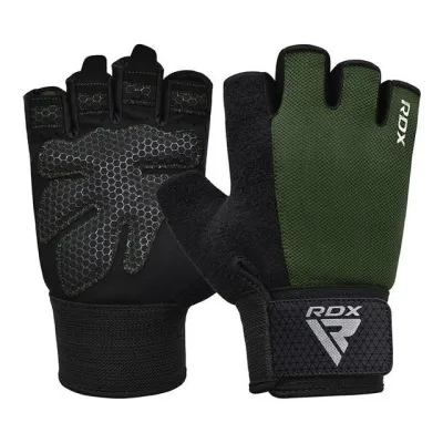 Рукавички для фітнесу та важкої атлетики RDX W1 Half Army Green Plus XL - Robinzon.ua