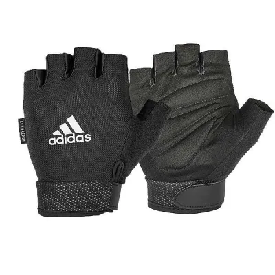 Рукавички для тренінгу Adidas Essential Adjustable Gloves чорний Уні S ADGB-12423 S - Robinzon.ua
