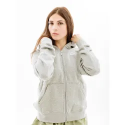 Жіноча Толстовка Nike CLUB FLC FZ HOODIE STD Сірий  L (7dDQ5471-063 L) - Robinzon.ua