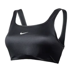 Женский Топ Nike W NK DF SWSH SHINE BRA Черный XS (DD1438-010) - Robinzon.ua
