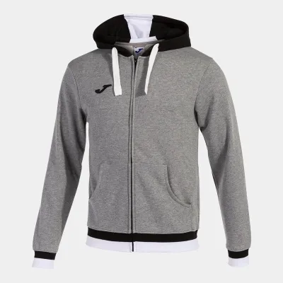 Чоловіча спортивна кофта Joma CONFORT II ZIP-UP HOODIE MELANGE сірий,чорний M 101963.281 M - Robinzon.ua