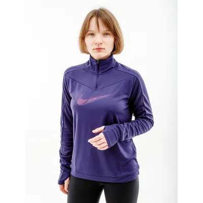 Жіноча Кофта Nike SWOOSH Фіолетовий L (7dFB4687-555 L) - Robinzon.ua