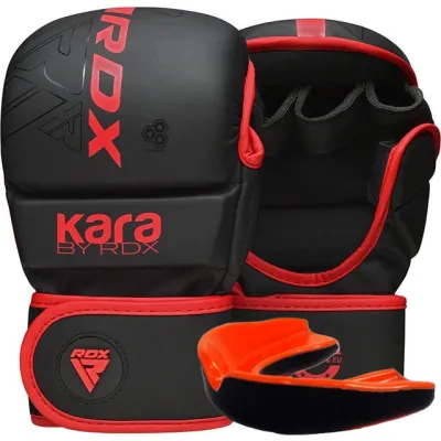 Рукавиці для ММА RDX F6 KARA Matte Red Plus L/XL (капа у комплекті) - Robinzon.ua