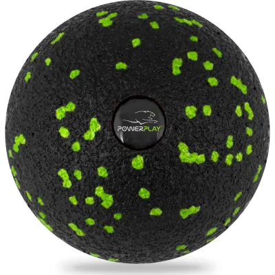 Масажний м'яч PowerPlay PP-4350 Epp Massage Ball (d8) Чорно/Зелений - Robinzon.ua