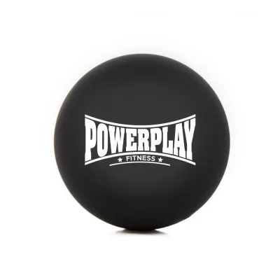Массажный силиконовый мяч PowerPlay PP- 4354 Silicone Lacrosse Ball (6.3см.) Черный - Robinzon.ua