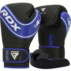 Боксерські рукавиці RDX 4B Robo Kids Blue/Black 6 унцій (капа в комплекті) - Robinzon.ua