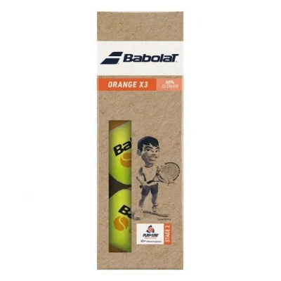 Мячи для тенниса Babolat ORANGE paper pack 3 ball Желтый (501107-113) - Robinzon.ua