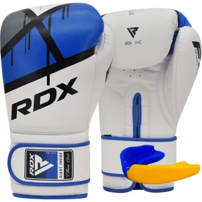 Боксерські рукавиці RDX F7 Ego Blue 12 унцій (капа в комплекті) - Robinzon.ua