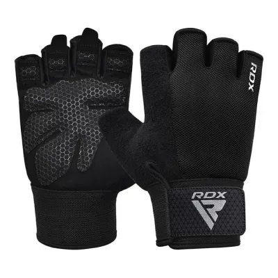 Рукавички для фітнесу RDX W1 Half Black Plus XL - Robinzon.ua