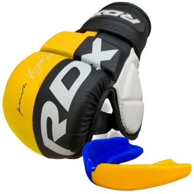 Рукавиці для ММА RDX T6 Plus Rex Yellow XL (капа в комплекті) - Robinzon.ua