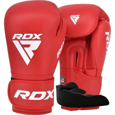 Боксерские перчатки RDX AS1 RED-12 унций (капа в комплекте) - Robinzon.ua