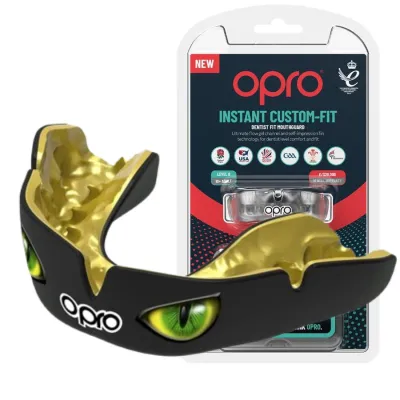 Капа OPRO Instant Eyes взрослая (вик 11+) Black/Green (art.102524001) - Robinzon.ua