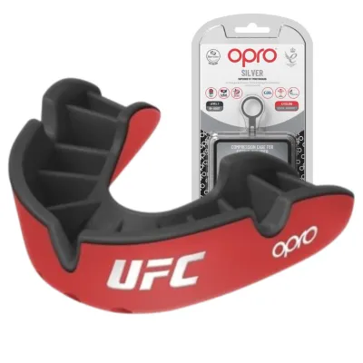Капа OPRO Silver UFC взрослая (вик 11+) Red/Black (ufc.102514002) - Robinzon.ua