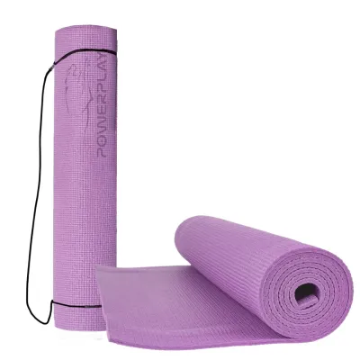 Килимок для йоги та фітнесу PowerPlay 4010 PVC Yoga Mat Лавандовий (173x61x0.6) - Robinzon.ua