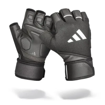 Перчатки для тренинга Adidas Wrist Wrap Training Gloves черный Уни M ADGB-15050 M - Robinzon.ua