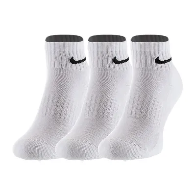 Женские Носки Nike U NK EVERYDAY CSH ANKL 3PR 132 Белый 34-38 (7dSX7667-100 34-38) - Robinzon.ua