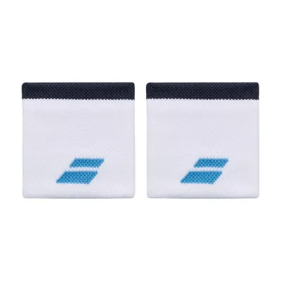 Напульсники Babolat LOGO WRISTBAND Белый 7.5*8 см 2 шт (5UB1261-1099) - Robinzon.ua