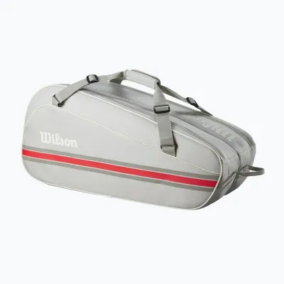 Чохол Wilson 6PK TEAM RACKET BAG 2025 Сірий 76,2 x 24,13 x 33,02 см (WR8039903001) - Robinzon.ua